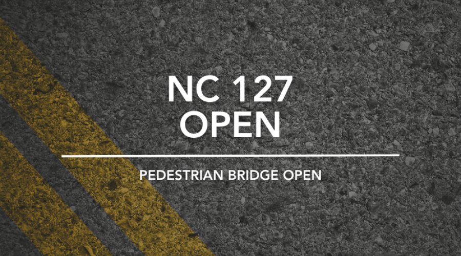 Pedestrian bridge and N.C. 127 reopen | City of Hickory